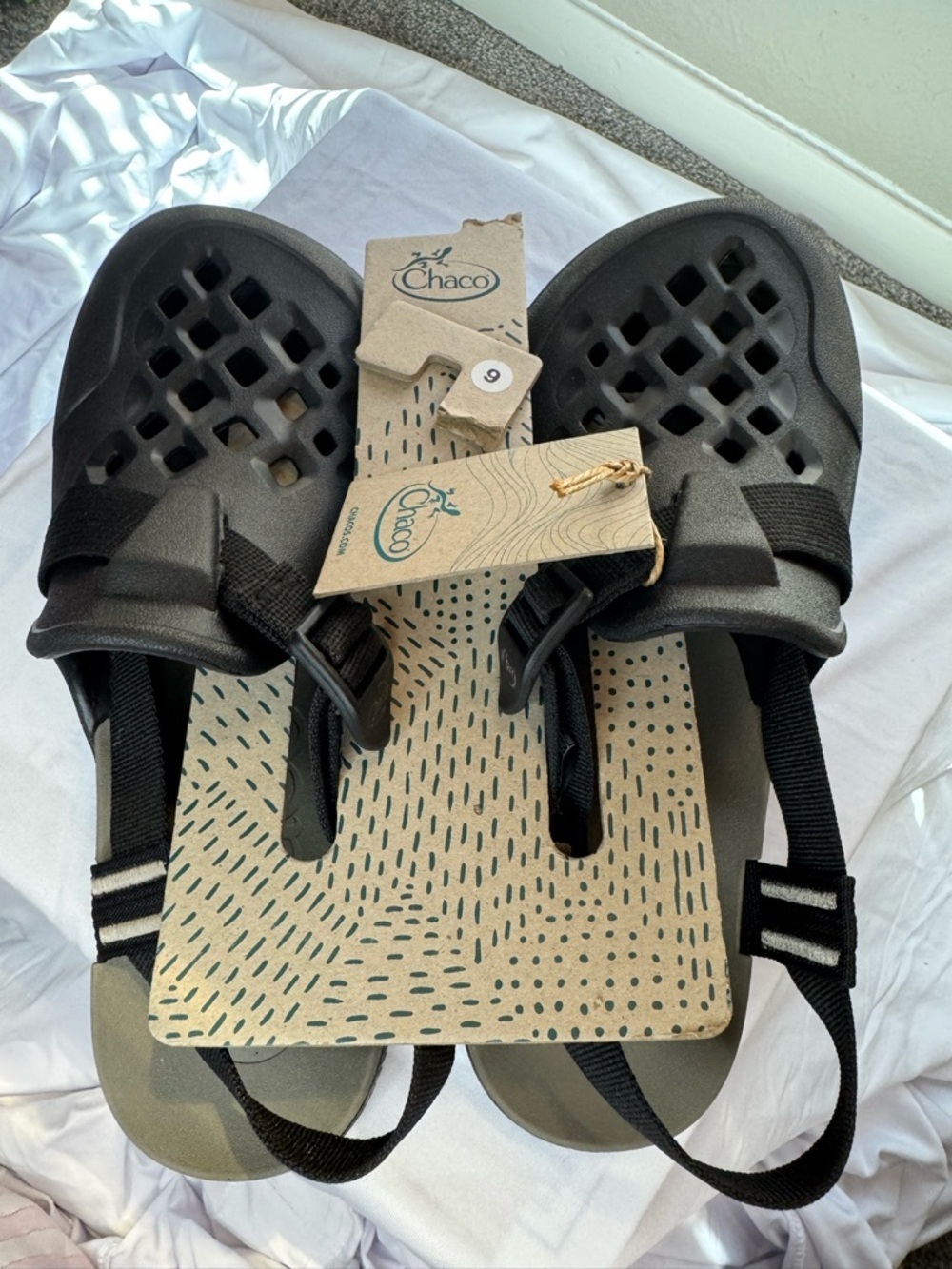 Chaco Black Men’s Outdoor Sandals with Adjustable Straps